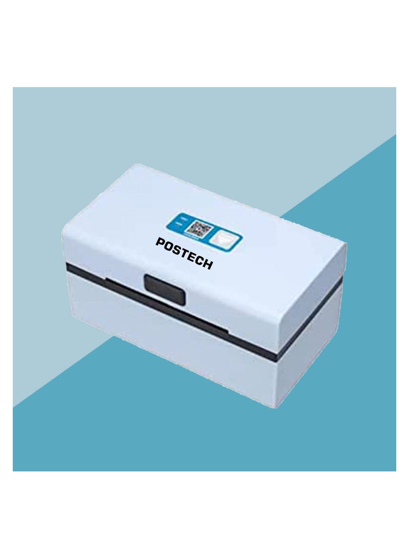 POSTECH [PT-MD80-BLUE] THERMAL LABEL PRINTER | LIGHT BLUE COLOR | PORTABLE | EASY TO CARRY | EASY TO USE | EASY TO PRINTING | MAX SIZE 3 INCH | FAST |... - Image 1