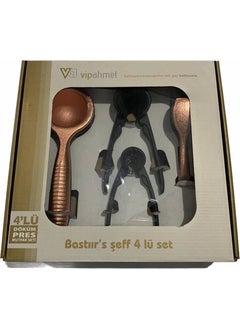 vip ahmet Garlic Crusher Walnut Hazelnut Crusher Lemon Squeezer Set of 4  - Image 4