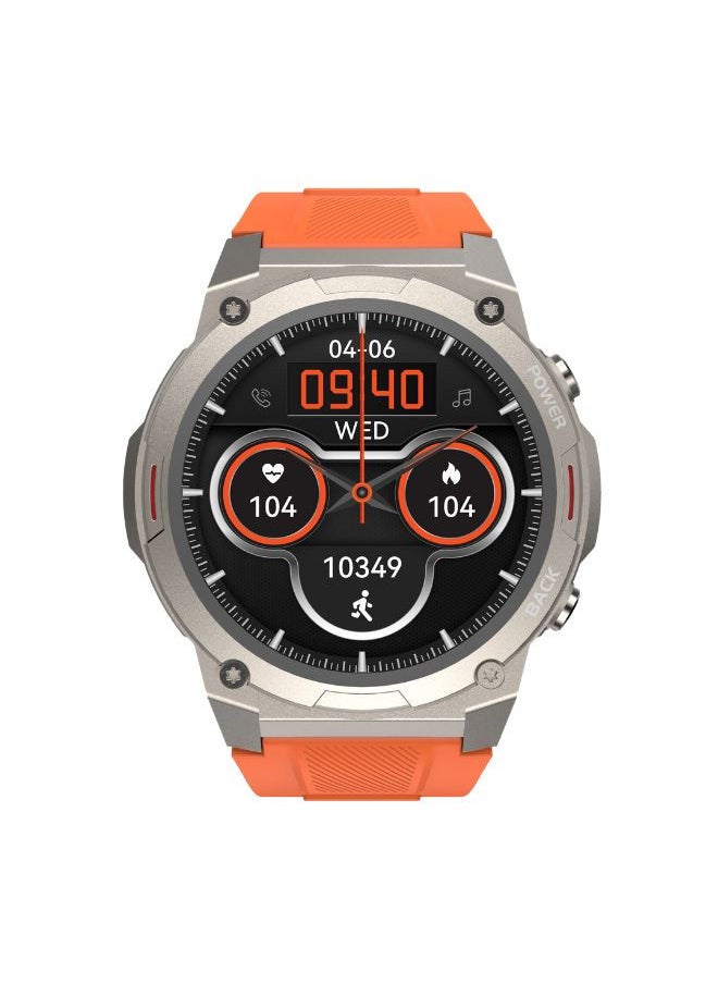 HiFuture FutureGo Mix2 AMOLED Display Wireless Calling Smartwatch, Orange  - Image 1