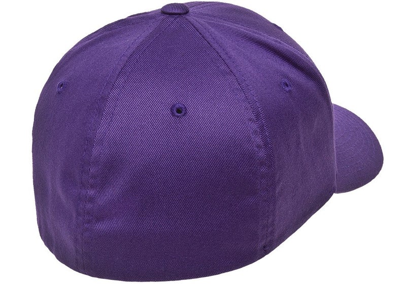 Flexfit 6277 Wooly Combed Twill Cap - Small/Medium (Purple) - Image 2