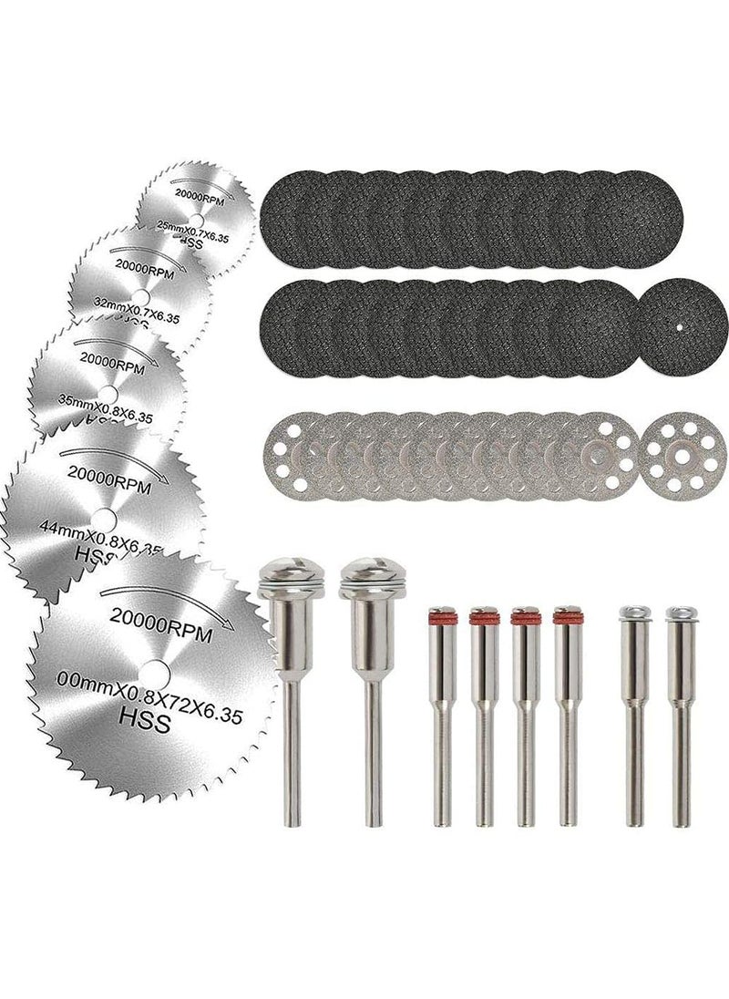 DIY Crafts DIY Crafts CTDIYHI23173 Tool Cutting Wheels Diamond Cutting Wheels Resin Cutting Off WheelsMandrels HSS Circular Saw Blades18Shank for Woodwork  - Image 1