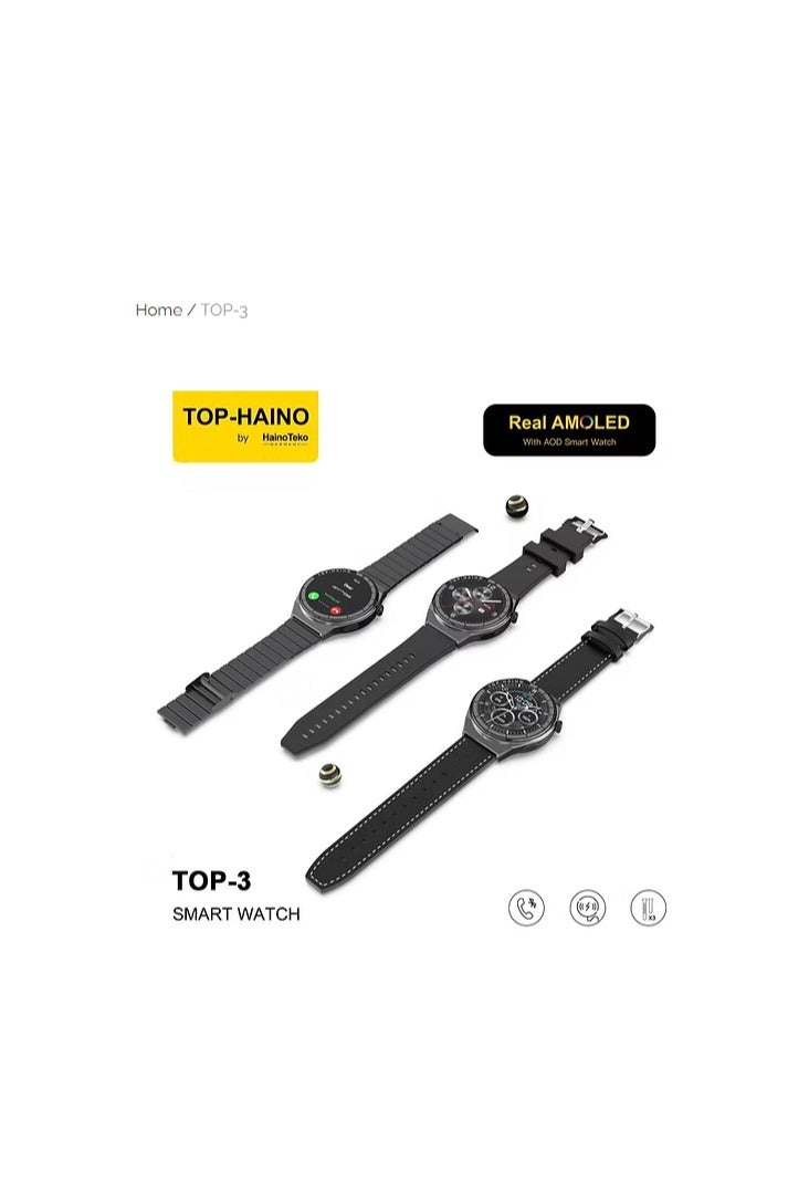 HAINOTEKO REAL AMOLED SMART WATCH TOP-3 - Image 2