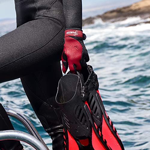 Seavenger Abyss Dive Gloves | 1.5mm Neoprene Mesh | Scuba Diving, Wakeboarding, Spearfishing (Black, Large) - Image 4