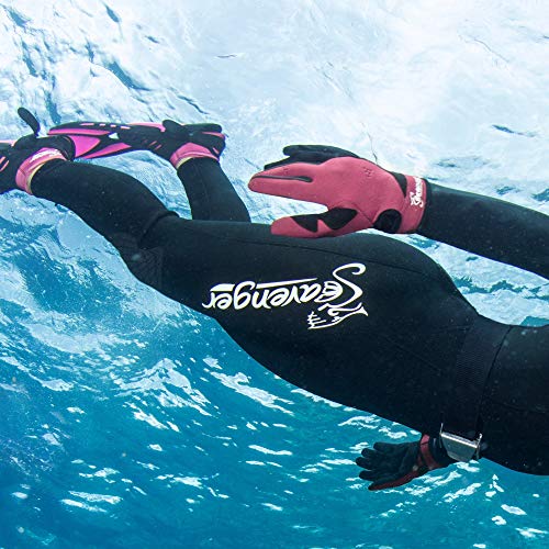Seavenger Abyss Dive Gloves | 1.5mm Neoprene Mesh | Scuba Diving, Wakeboarding, Spearfishing (Black, Large) - Image 5