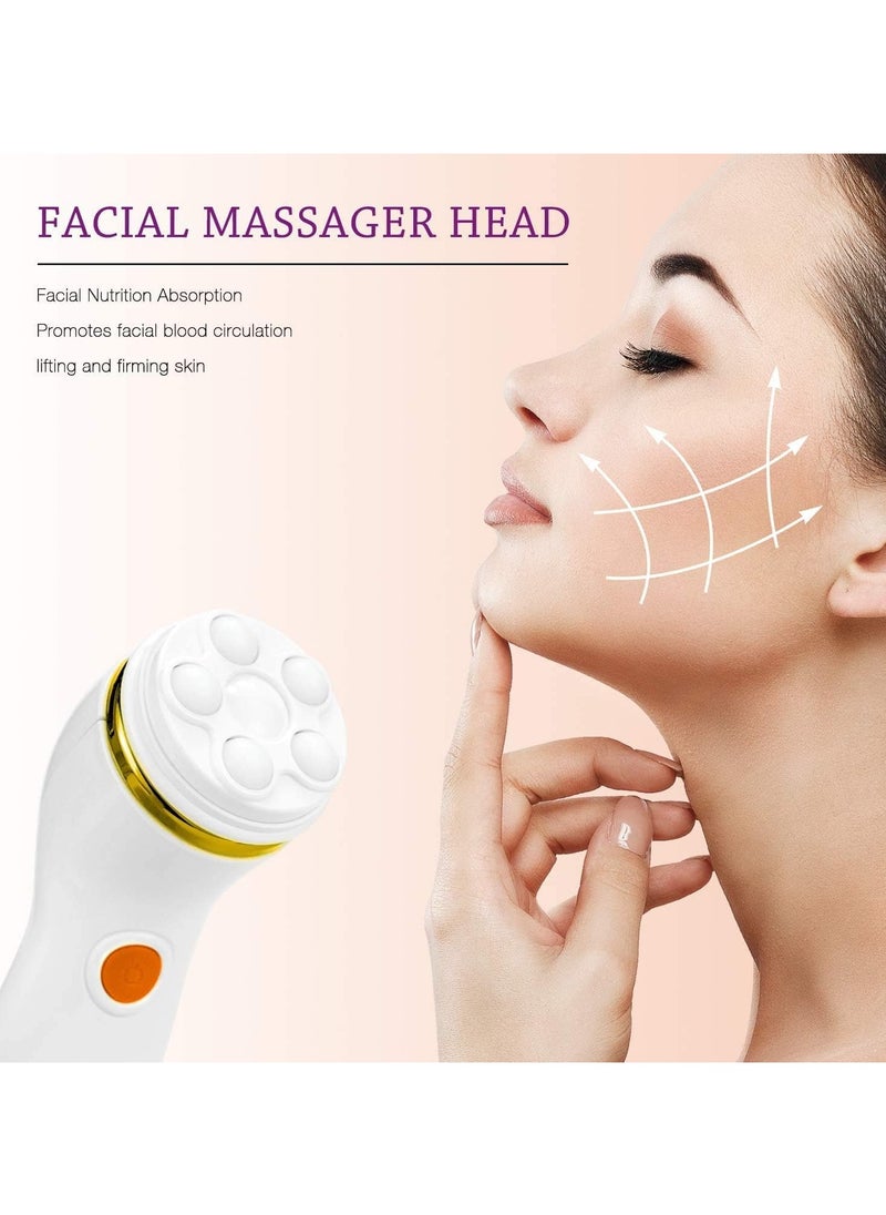 Cnaier - Rechargeable Electric Facial Cleansing Brush, Gentle Exfoliation, Deep Cleansing and Skin Tenderness, 4 Brush Heads with 2 Power Levels - Image 1