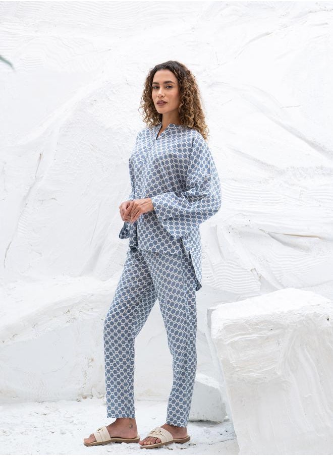 Geometric Printed Notch Neck Top and Straight Pyjama Pants - pzsku/Z1E7DE8D78B5F9DCF0C26Z/45/1741119966/37d0ef4e-18ad-41d5-bbbc-0cd3f557f15b