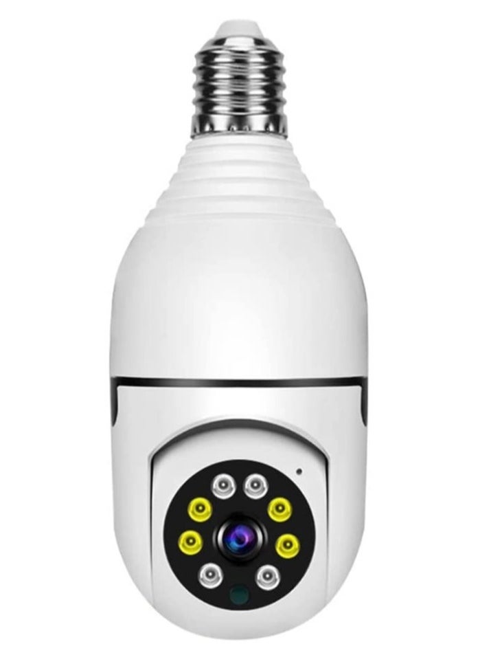 1080P Wireless Tovnet Wifi Pan/Tilt Light Bulb Security Camera, 360 Degrees 3.0MP Cam Home Surveillance CCTV Panoramic IP Camera, with Night Vision - Image 1