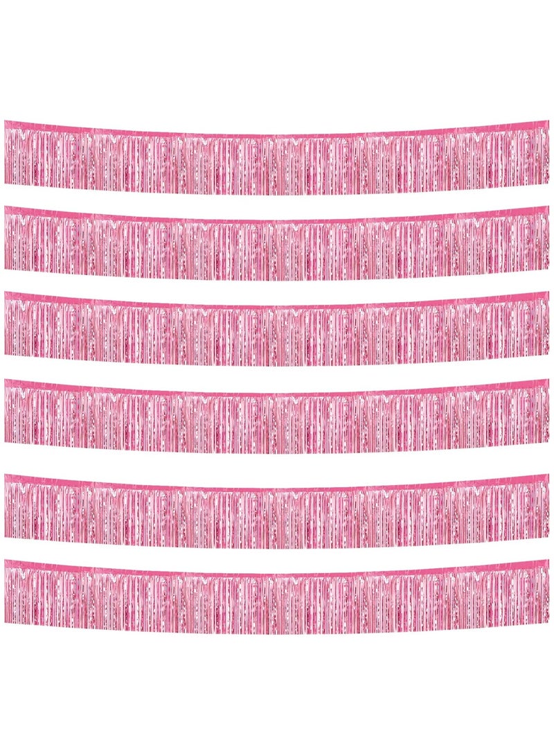 آنا ستارة خلفية لحفلة عيد الميلاد بحجم 30*200 سم مع أربعة شرائط من زينة اللمعان والشرائط المتدلية - مجموعة من 6 قطع - Image 1