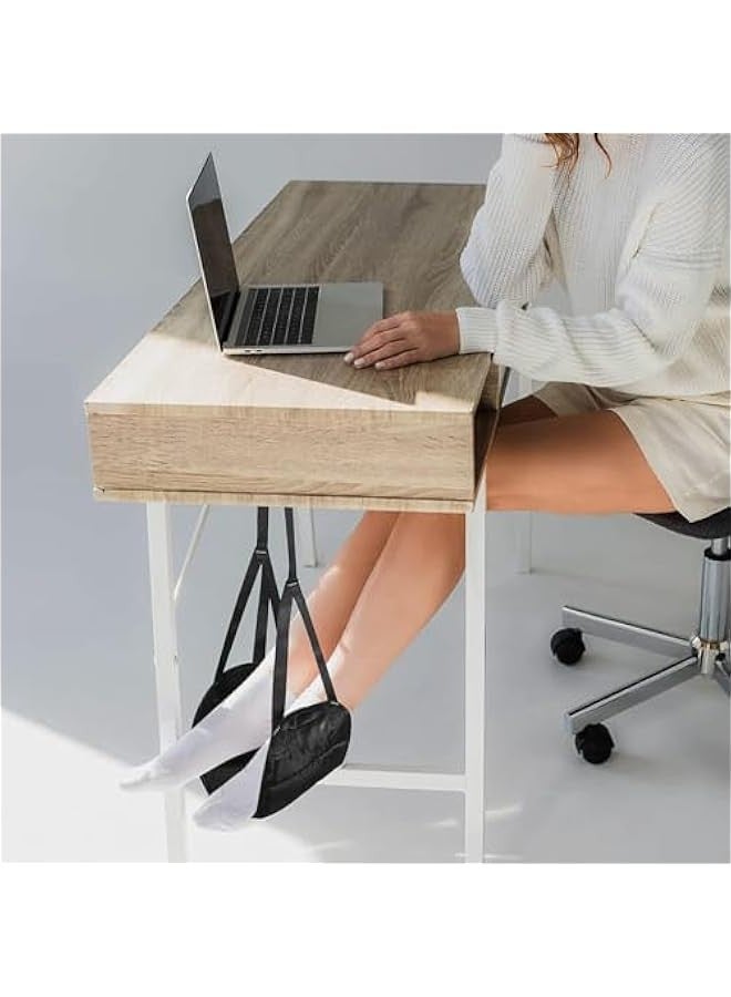 TRASSLE Airplane Footrest, Airplane Travel Foot Rest, Portable Travel Foot Hammock, Airplane Travel Accessories, Adjustable Flying Foot Rest for Airplane Travel, for Long Flight Bus Train Office  - Image 5