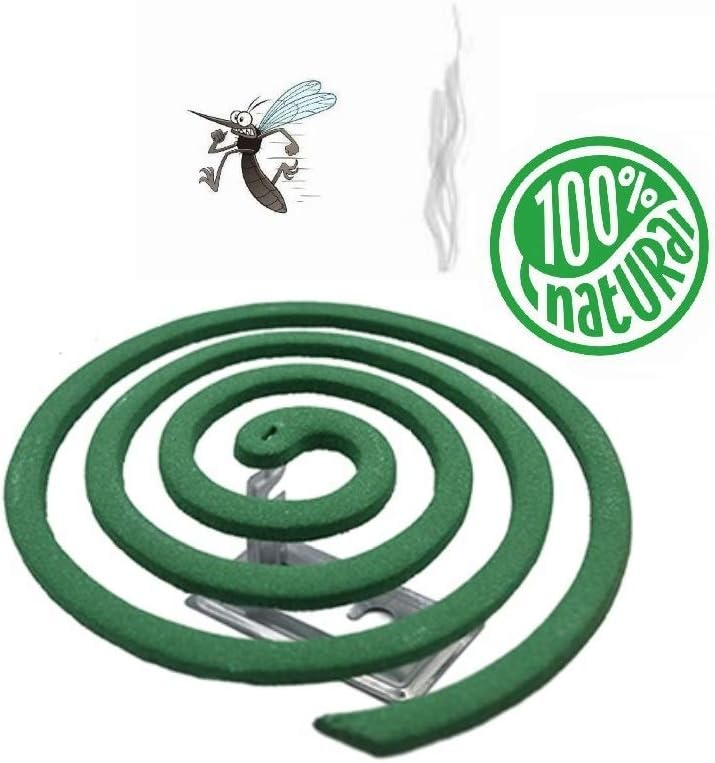 LOV HOME Mosquito Citronella Coils- Outdoor Use- Each Coil Could Last for 5-7hours - 1 Pack Contains 8 coils & 1 Coil Stand - Image 1