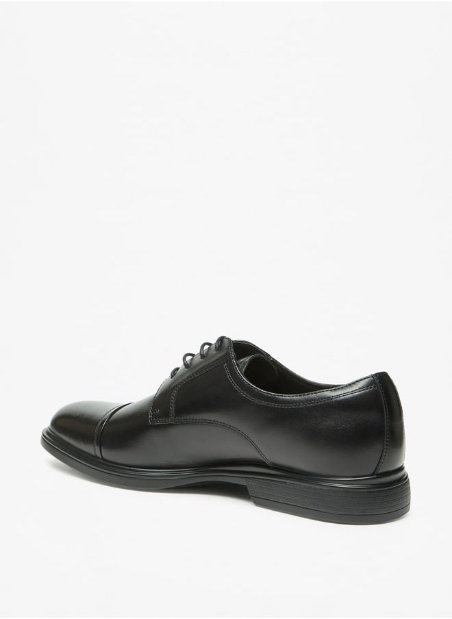 Le Confort Men's Solid Lace-Up Derby Shoes  - Image 2