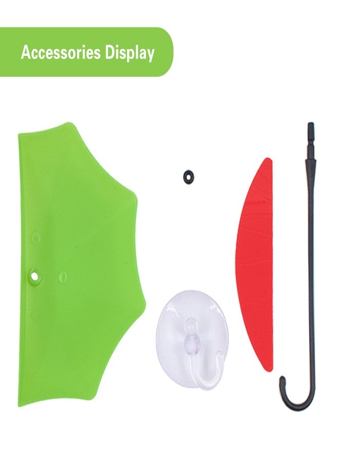 SnowTing 6 PCS Frog Habitat Platform with Suction Cup, Multiple Colors Cute Plastic Umbrella Wall-Mounted Tank Decoration Tree Frog Terrarium Accessories for African Dwarf Frog, Toad - Image 2