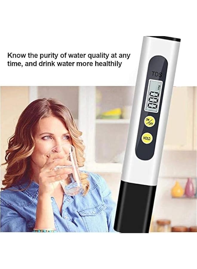 TDS Meter Digital Water Quality Tester for RO-RODI System Drinking Water, Aquariums, Hydroponics, 0-9990 ppm Measuring Range, 1 ppm Increments, 2% Readout Accuracy  - Image 5