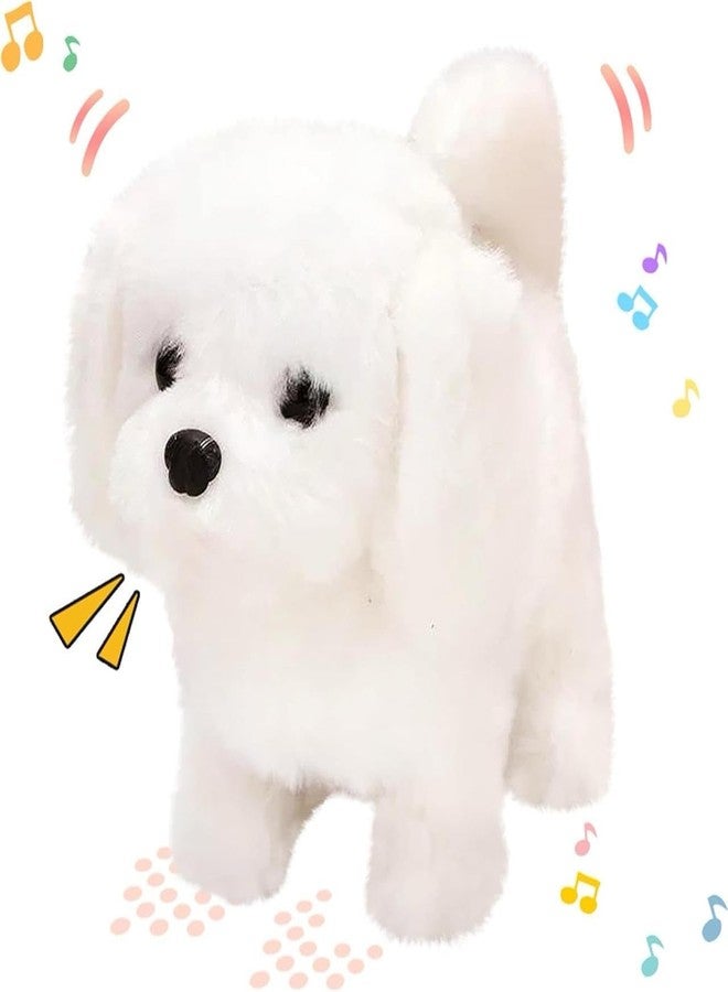 Khotrim Zyphen Soft Plush White Puppy Stuffed Animal with Bell Collar| Kids Animal Home Decor for Boys & Girls Soft Dog Plush Toy... (White Dog Toys) - Image 2