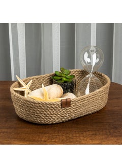 Naturalove Decorative Jute Basket Oval Large Size  - Image 1