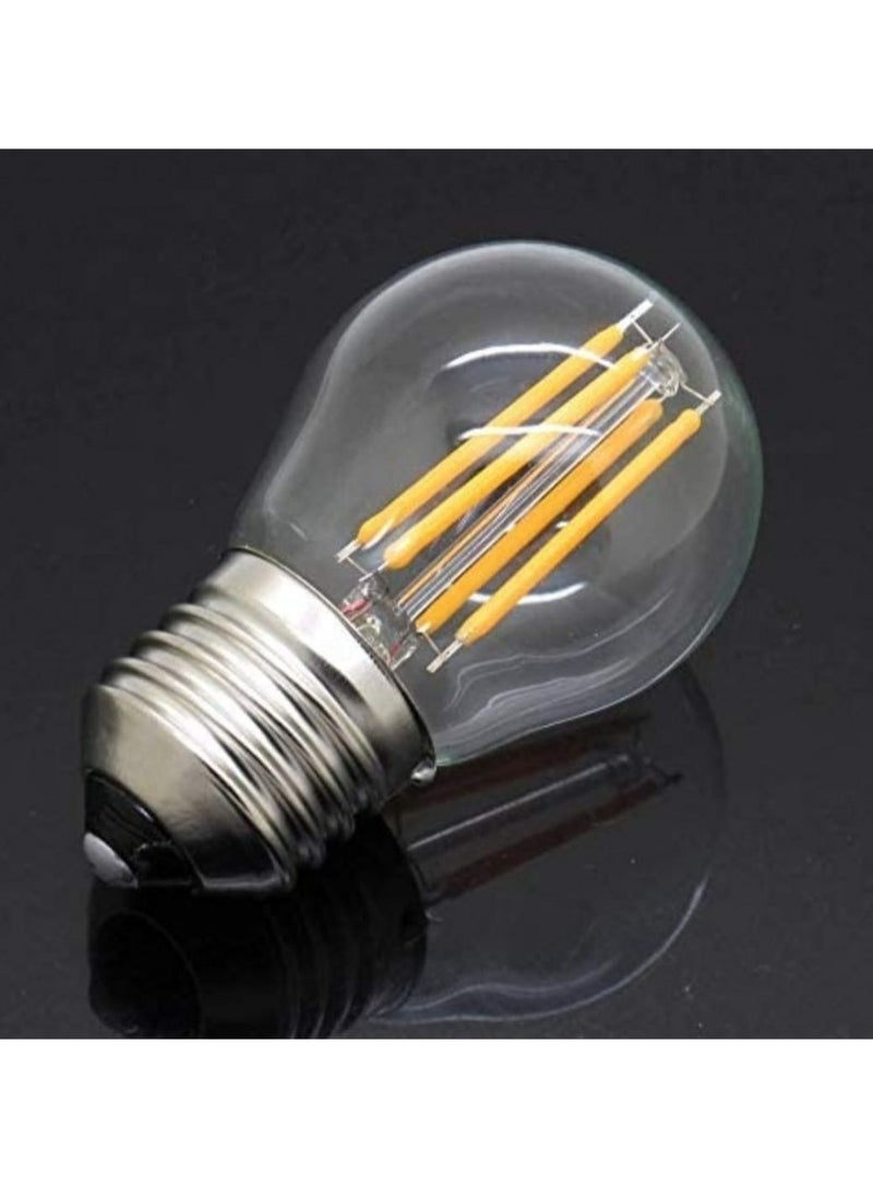 Loquat Small LED ball bulb 4 watts transparent yellow 10pcs - Image 2