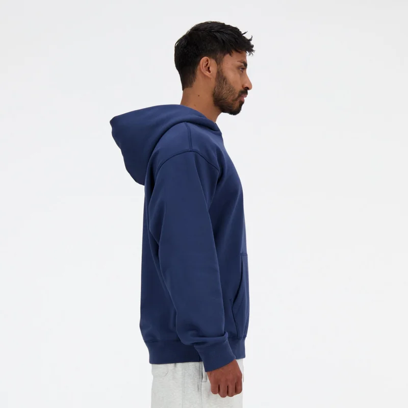 New Balance NB Navy Men's Athletics French Terry Hoodie for Men | Best Price UAE