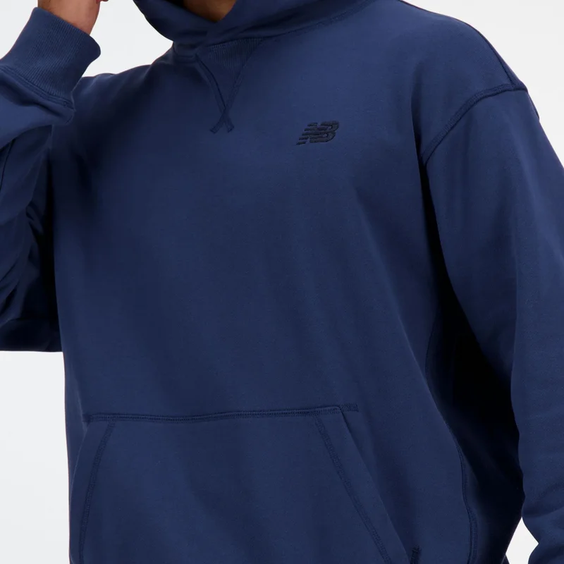 New Balance NB Navy Men's Athletics French Terry Hoodie for Men | Best Price UAE