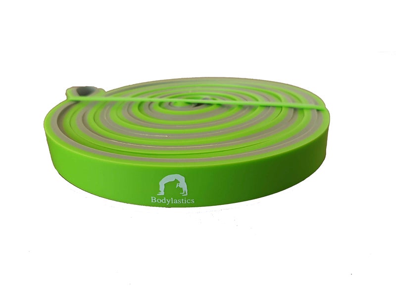 Bodylastics Natural Rubber Dual Layer Resistance Loop Bands for Pullup Assistance, Pilates, Yoga, Fitness Workouts (Green Light (15-35 lbs) and Door Anchor) - Image 5