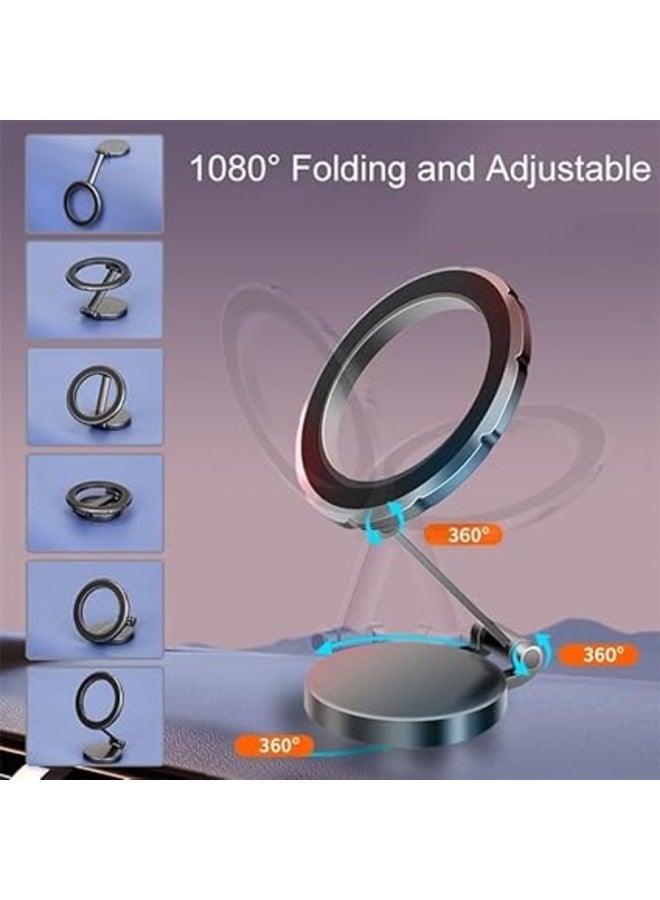 Car Holder Fold Magnetic Holder 1080° Angle Rotation Magnetic Phone Holder, Magnetic Phone Holder for Car Black - Image 5