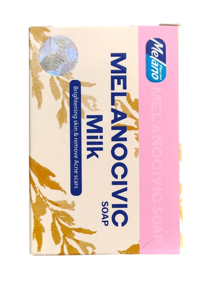 ميلانوفارما كريم ميلانو سيفيك بالحليب لتفتيح البشرة 30 جم وصابون ميلانو سيفيك بالحليب 100 جم - Image 3