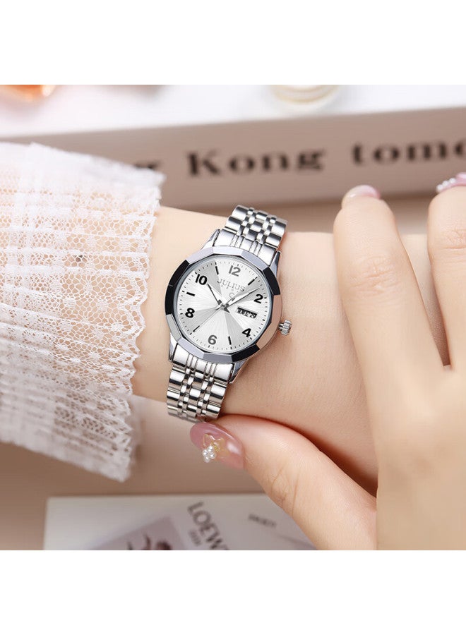 Julius Watch For Women, Amami Starry Sky, Gift For Wife Or Mother, Ladies Quartz Exam Watch, Silver, Ja-1471a - Image 1