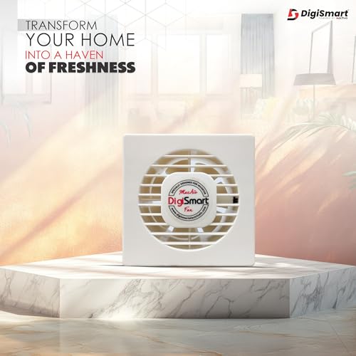 DIGISMART High Speed 150 MM Powerful Exhaust Fan, 1600 RPM High Air Delivery, Air Suction for Kitchen & Bathroom, Less Noise, Pure Copper Axial Fan, Clean Air, 22W Motors, 1 Year Warranty (Ivory) - Image 2