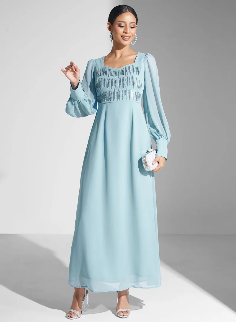 Ella Limited Edition Sequin Bodice Maxi Dress