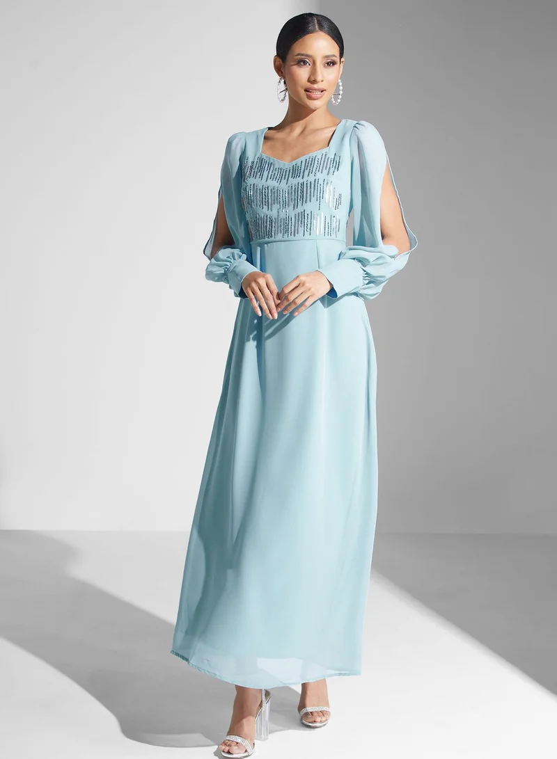Ella Limited Edition Sequin Bodice Maxi Dress