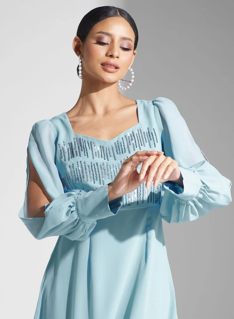 Ella Limited Edition Sequin Bodice Maxi Dress
