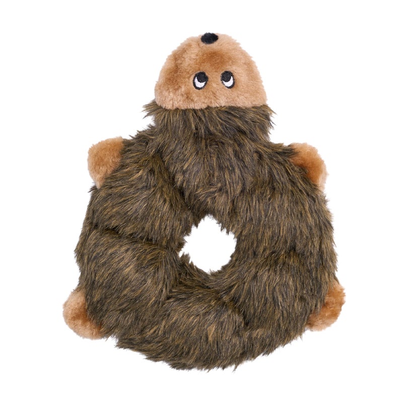ZippyPaws Loopy - No Stuffing Dog Toys to Keep Them Busy, for Small, Medium, & Large Dogs, Squeaky Pet Toy for Boredom, Unstuffed Chew Toy, Soft Plush Puppy Products, Hedgehog - 10" - Image 2