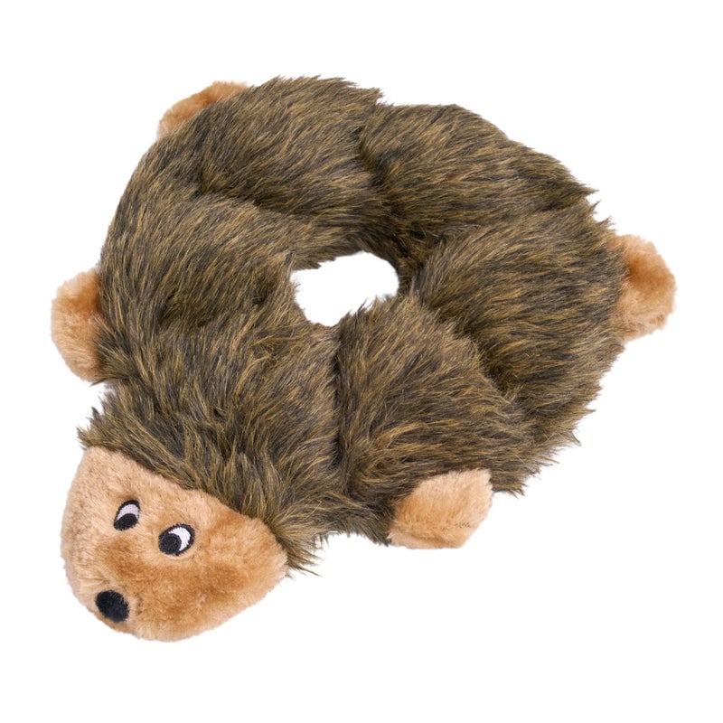 ZippyPaws Loopy - No Stuffing Dog Toys to Keep Them Busy, for Small, Medium, & Large Dogs, Squeaky Pet Toy for Boredom, Unstuffed Chew Toy, Soft Plush Puppy Products, Hedgehog - 10" - Image 1