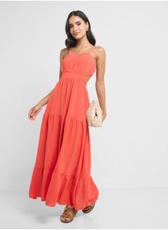 Ginger Strappy A Line Tiered Dress  - Image 4
