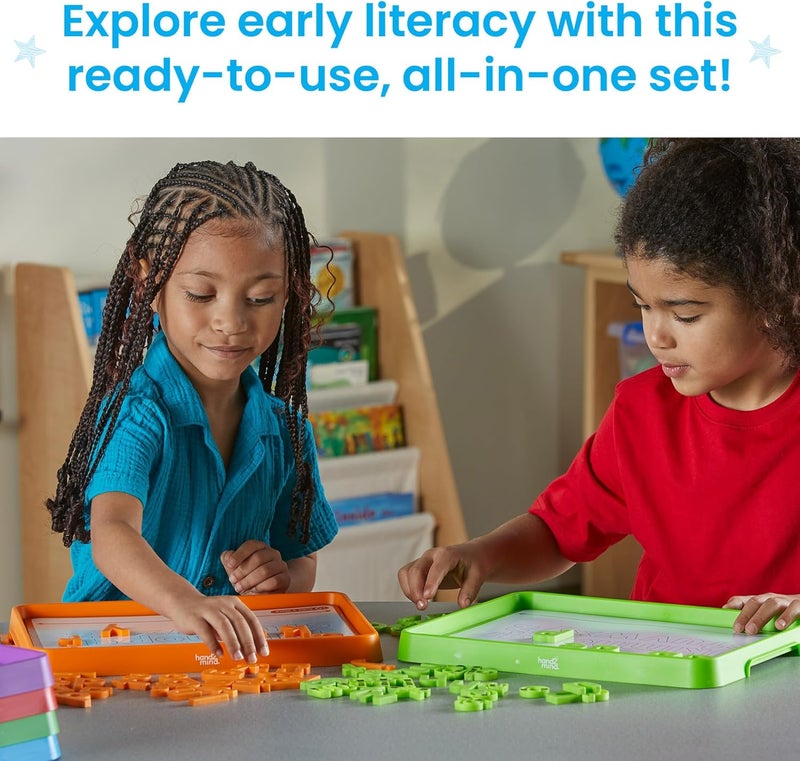 hand2mind hand2mind Alphabet Word Work Small Group Set Lowercase Magnetic Letters Magnetic Letter Trays Phonics Manipulatives Phonemic Awareness Activities Science of Reading Classroom Materials Set of 6 - Image 5
