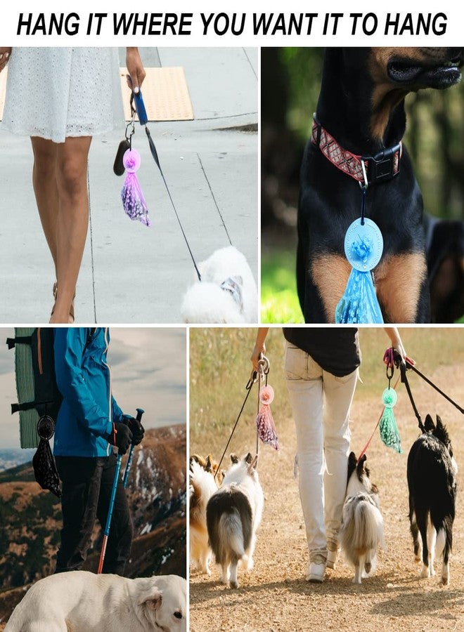 Yitexin 5 Colors Dog Poop Bag Holder, Waste Bag Holder with Carabiner Clip, Hands Free Poop Bag Carrier for Leash, Pet Waste Bag Dispenser for Dog Walking Accessory - Image 5