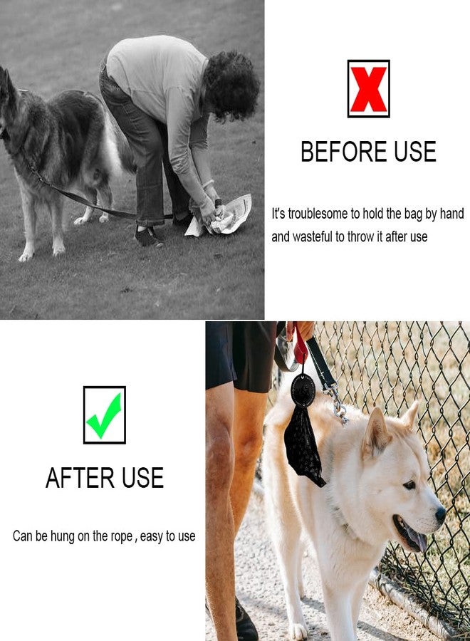 Yitexin 5 Colors Dog Poop Bag Holder, Waste Bag Holder with Carabiner Clip, Hands Free Poop Bag Carrier for Leash, Pet Waste Bag Dispenser for Dog Walking Accessory - Image 4