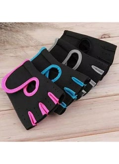 Generic MD Stay Fit Color Sport Purpose, Training Equipment, Men and Women, Half - Finger Riding Fitness Blue Gloves  - Image 1