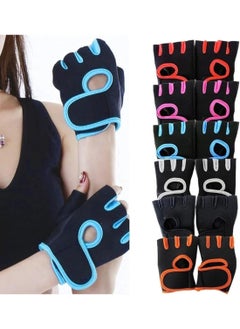 Generic MD Stay Fit Color Sport Purpose, Training Equipment, Men and Women, Half - Finger Riding Fitness Blue Gloves  - Image 4