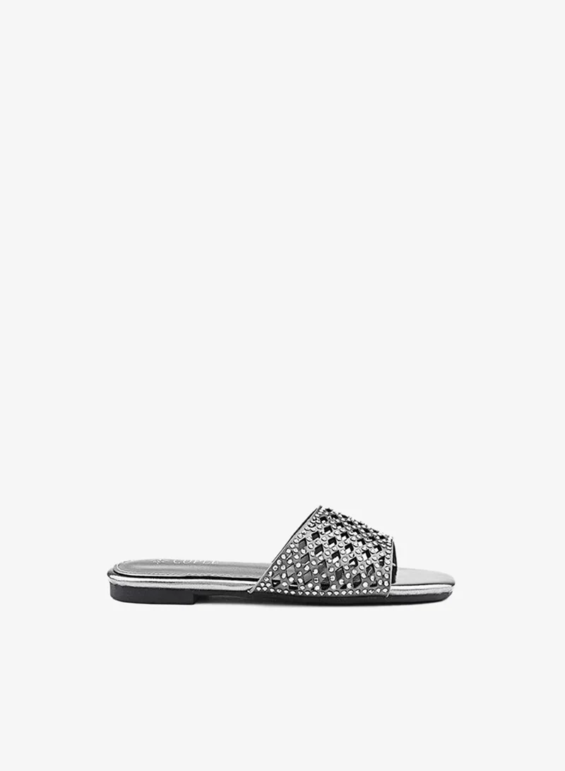 Cuple Girls Embellished Flat Slides