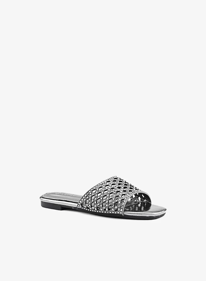 Cuple Girls Embellished Flat Slides