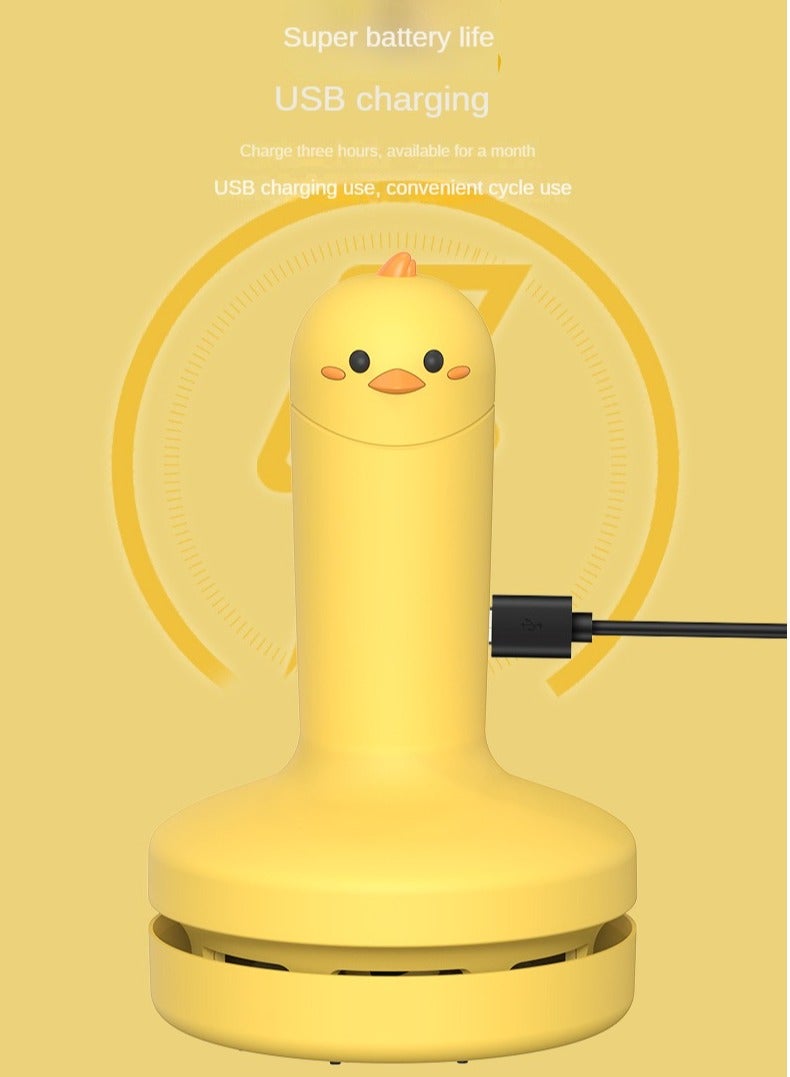 Desktop Cartoon vacuum cleaner mini portable handheld USB rechargeable suction rubber shavings, Dust, Hairs, Suitable for School ,Home, Office,Computer, Keyboard, Car,Piano - Image 5