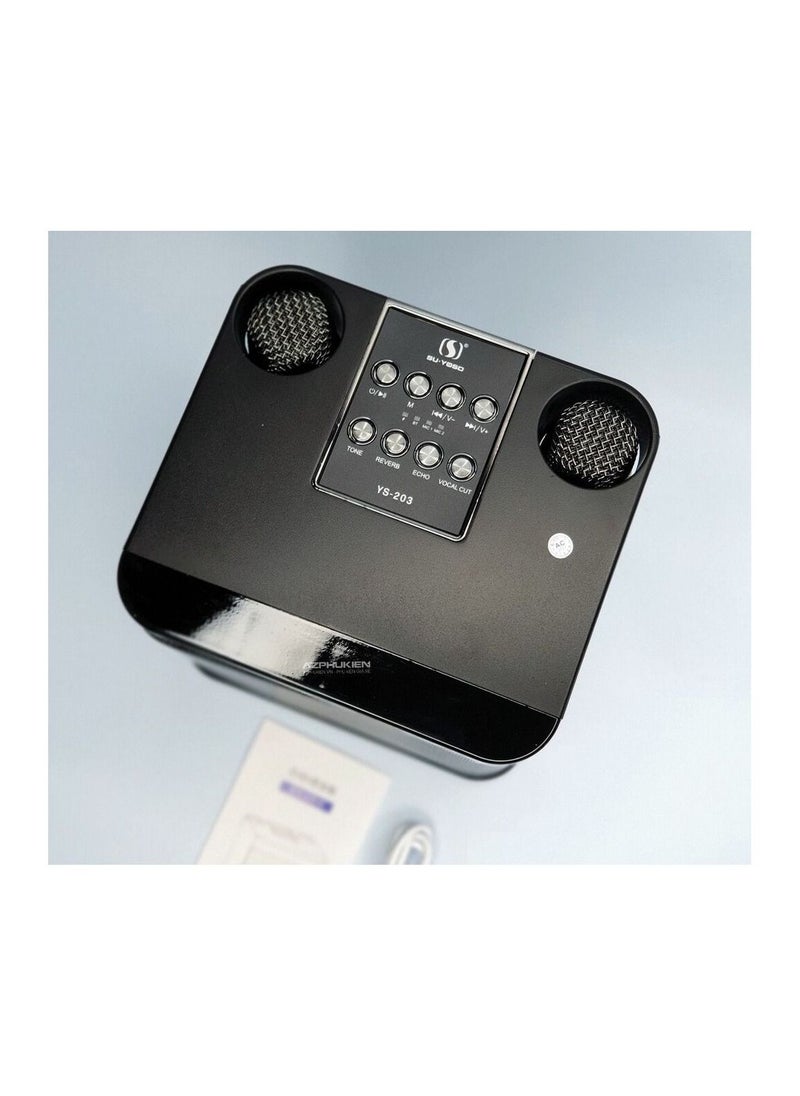 SDRD SU-YOSD YS-203 Wireless Karaoke Speaker With Two Wireless Microphones  - Image 3