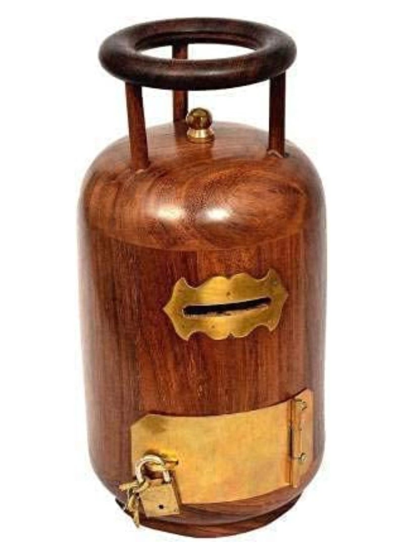 QUESERA Wooden Coin Bank Money Bank For Kids Coin Bank - Image 1