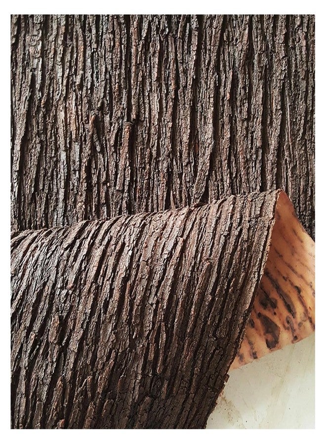 homeemoh Simulated Bark 11.81in x 39.37in (3.23 Sq.Ft) Artificial Tree Bark for Pillars Pipes, Fake Bark Sheet for Tree Decoration DIY Miniature Landscape - Image 1