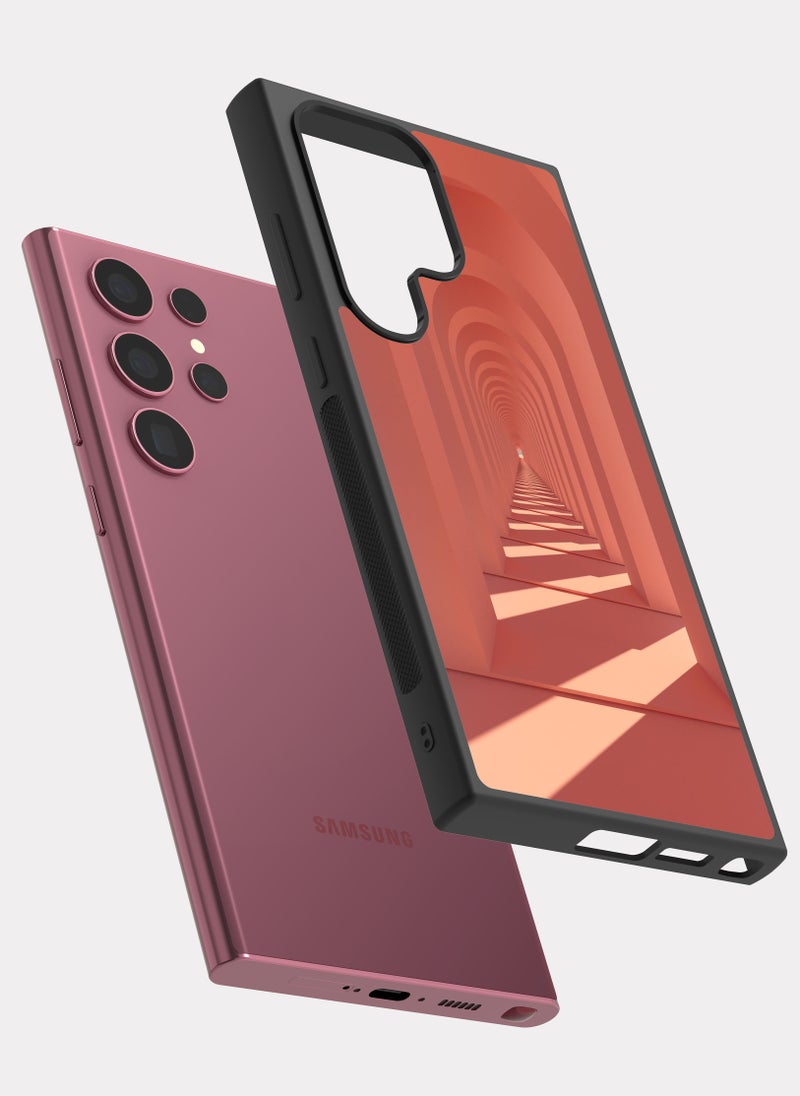 بكسلات كفر سامسونج جالكسي اس 22 الترا ممر معماري مقوس وردي - Image 2