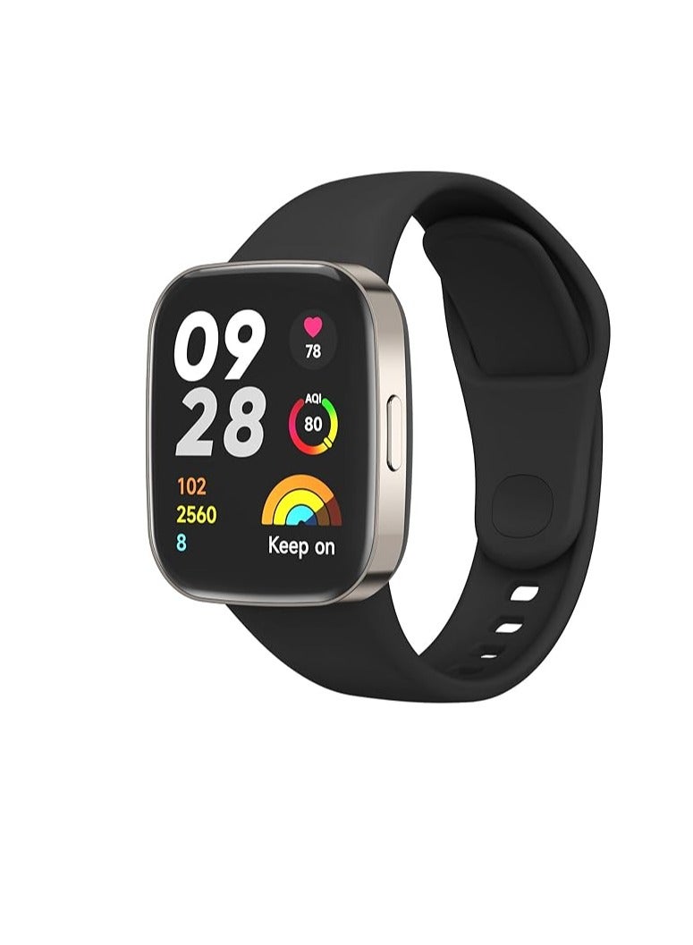 Silicone Strap Compatible with Redmi Watch3 Lite/Redmi Watch 3 Active, Replacement Watch Strap, Quick Change Wristband for Redmi Watch3 Lite/Redmi Watch 3 Active - Image 1