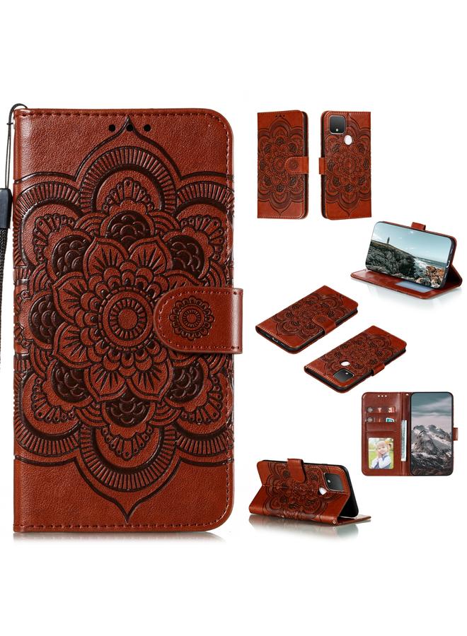Zaboon Case For Google Pixel 5 Mandala Embossing Pattern Horizontal Flip PU Leather Case with Holder & Card Slots & Walle & Lanyard - Image 1