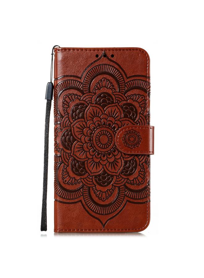 Zaboon Case For Google Pixel 5 Mandala Embossing Pattern Horizontal Flip PU Leather Case with Holder & Card Slots & Walle & Lanyard - Image 2