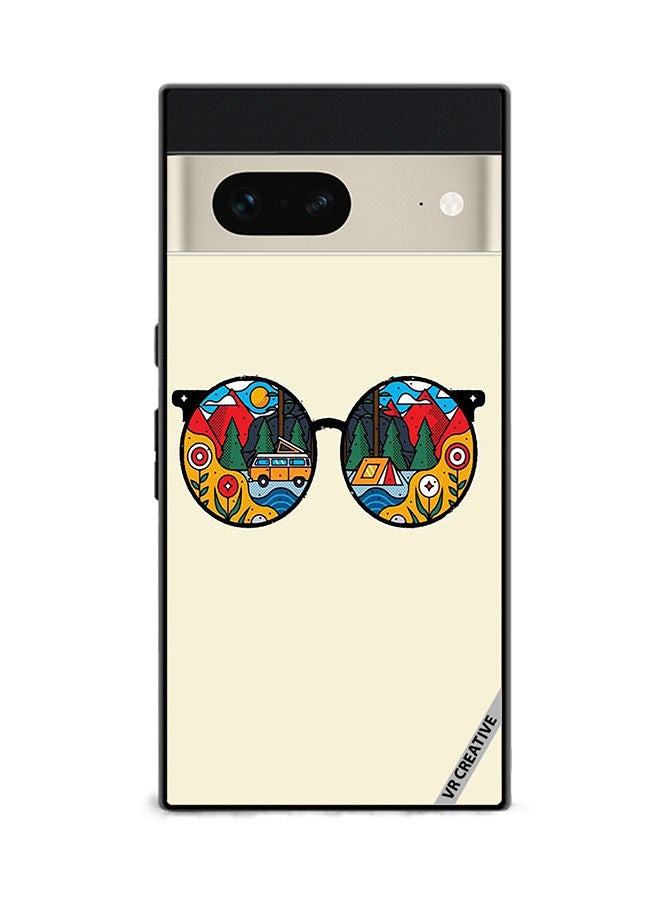 VR CREATIVE Protective Case Cover For Google Pixel 7 Glass Design Multicolour - Image 1