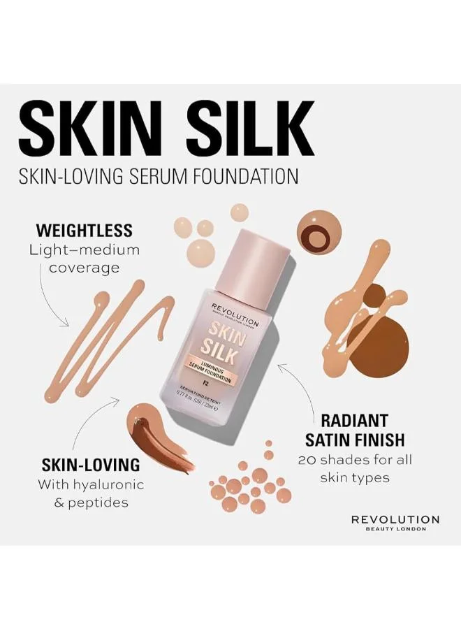 Revolution  Skin Silk Serum Foundation F7 for Women | Best Price UAE